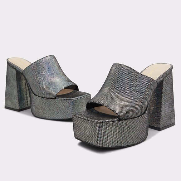 Aldo Shoes - Aldo Xillenia Heel in Silver Size 8